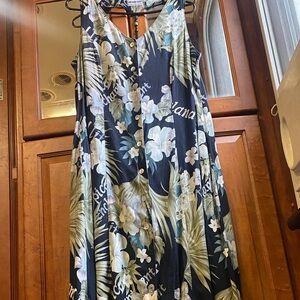 California Krush Boho Button Front Maxi Dress Size 12 Resort Vacation Spring